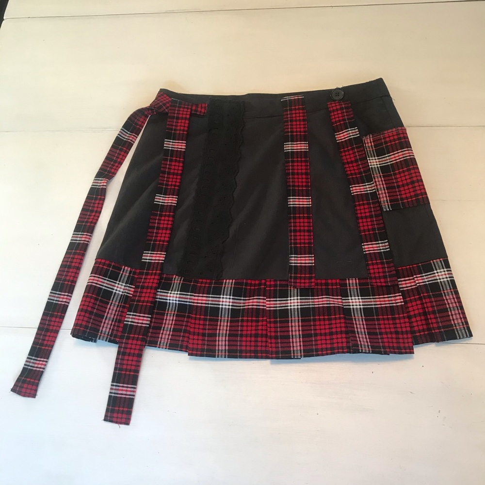 Wrap mini skirt